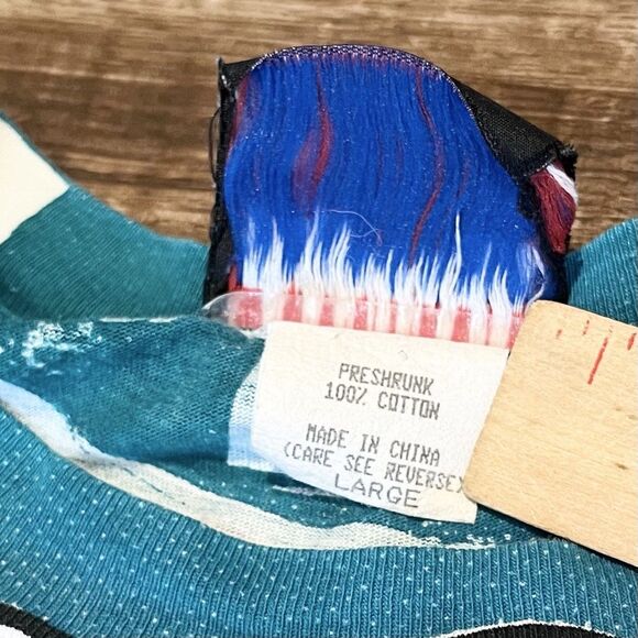 Vintage 90s 1994 Miami Dolphins AOP Banned Logo Large USA  Magic Johnson - Picture 14 of 16